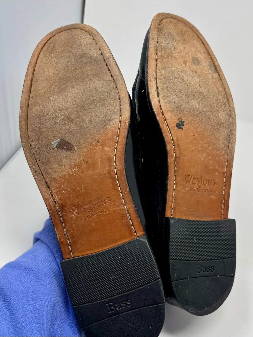 G.H. Bass & Co. | Men’s Black Leather Penny Loafers, Size 13 - EUC